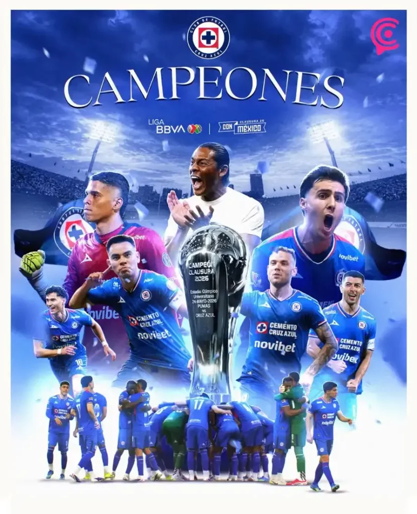 Cruz Azul se corona campeón del Clausura 2026 tras remontar ante Pumas