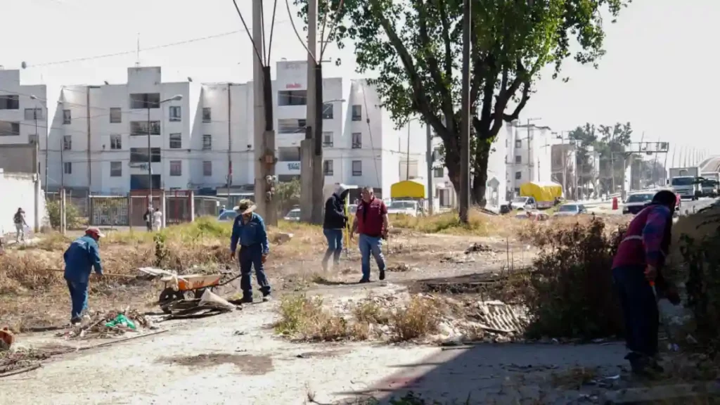 Refuerza Gobierno de Pepe Chedraui mantenimiento en bajo puentes de la capital