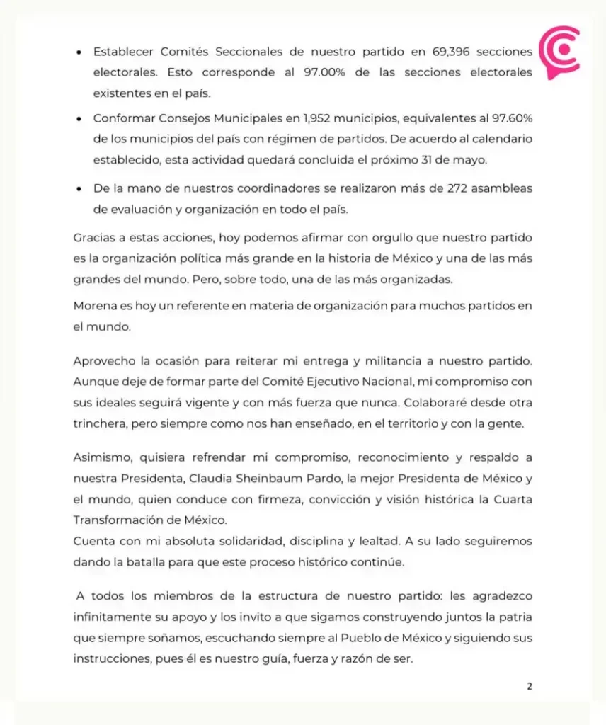 Andy López Beltrán renuncia a cargo en Morena; va por una diputación federal en Tabasco