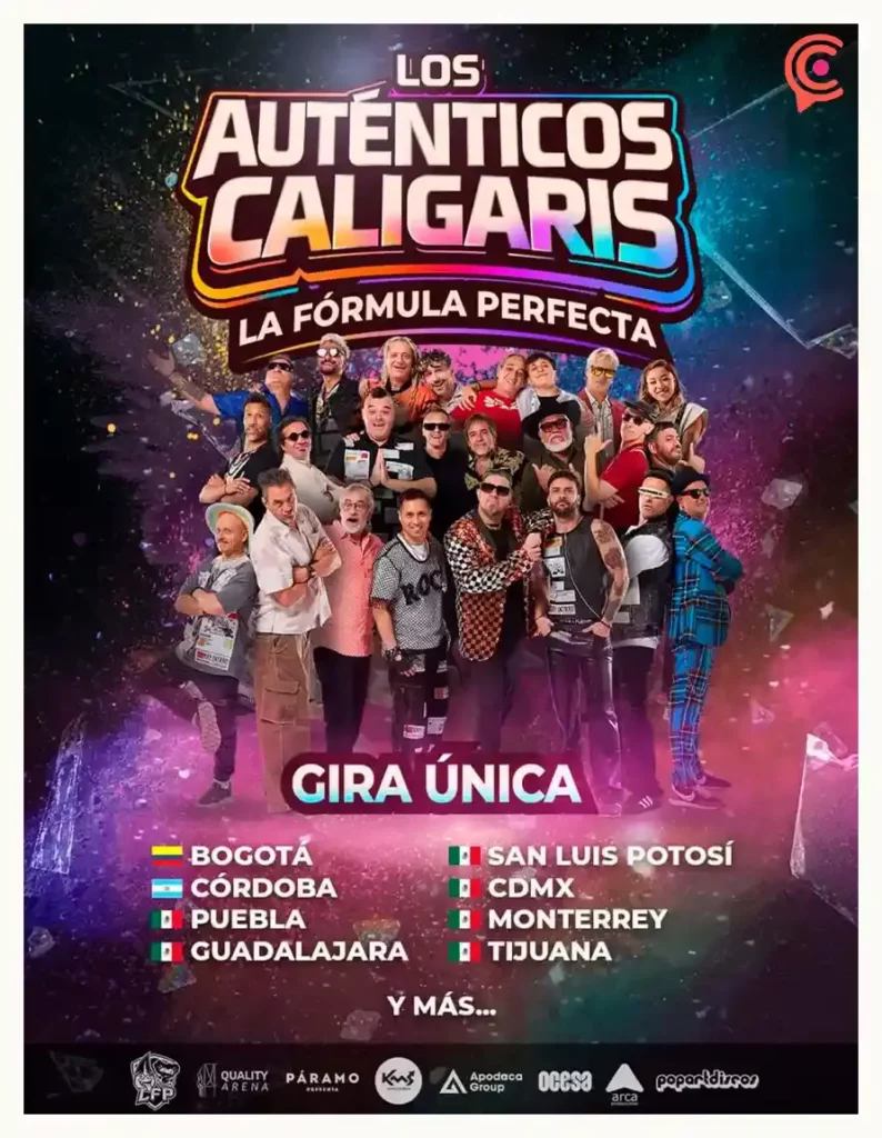Los Auténticos Caligaris traerán su “Fórmula Perfecta” a Puebla en 2026