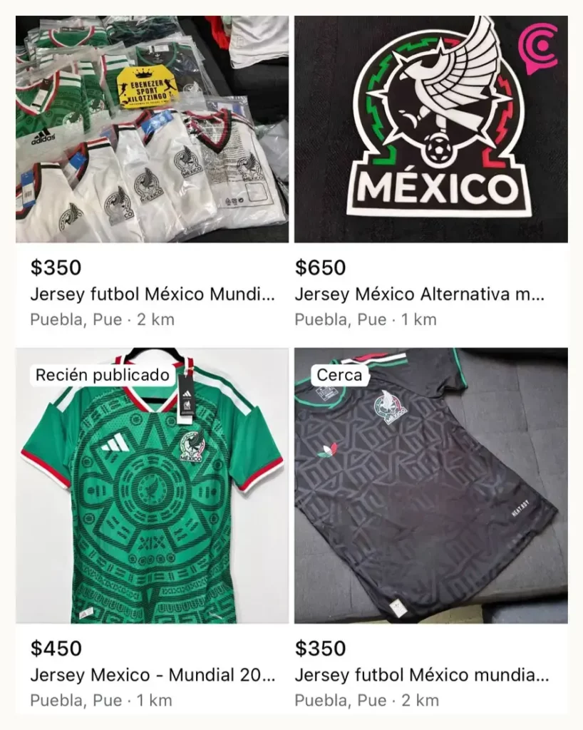 Ambulantes de Puebla capitalizan euforia por el Mundial 2026 con playeras deportivas pirata