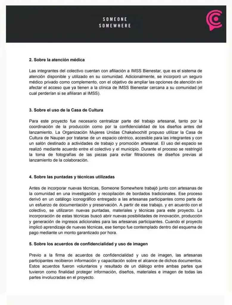 Artesanas de Naupan bordaron para Adidas por 36 pesos la hora; denuncian abusos de Someone Somewhere