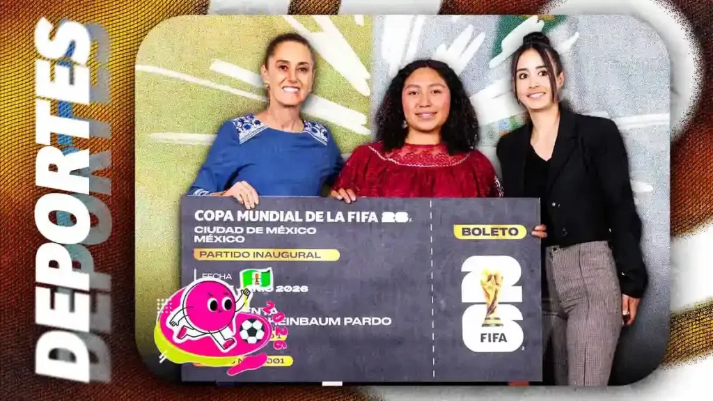 Yolett Cervantes gana el boleto 0001 para la inauguración del Mundial 2026