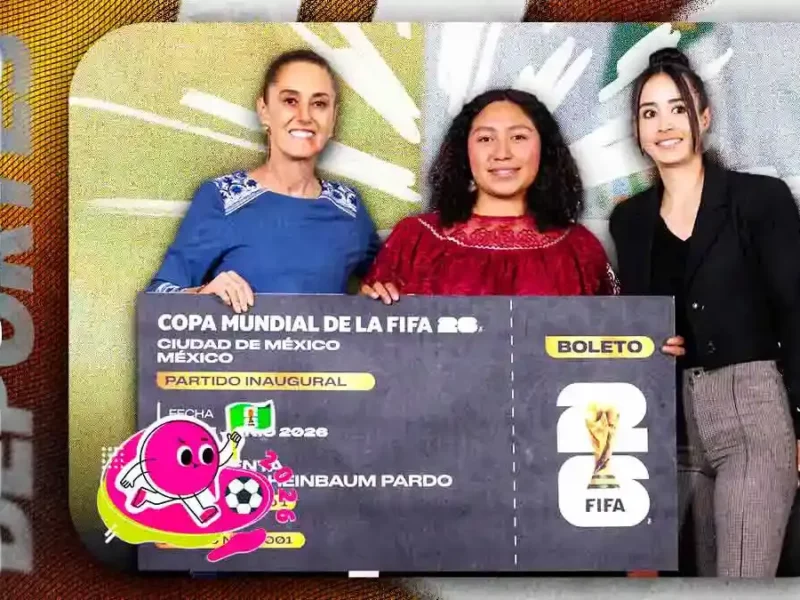 Yolett Cervantes gana el boleto 0001 para la inauguración del Mundial 2026