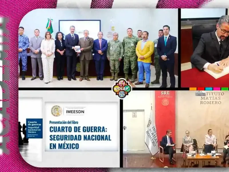 Académico de la Udlap presenta “Cuarto de Guerra”, libro sobre seguridad nacional en México