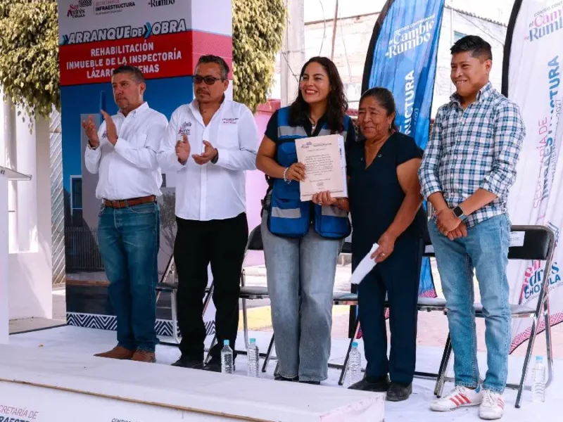 Arranca Lupita Cuautle rehabilitación de la Inspectoría en la colonia Lázaro Cárdenas