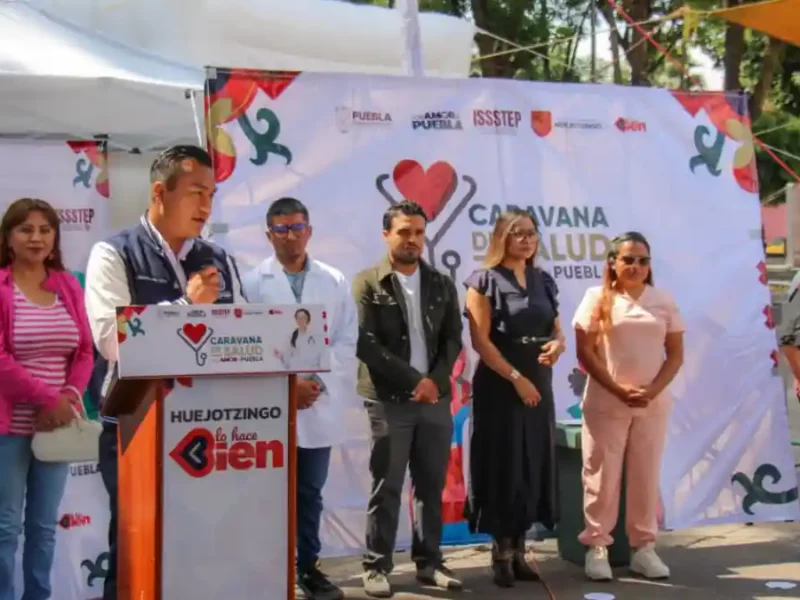 Con el respaldo de Alejandro Armenta, Roberto Solís arranca jornada de salud gratuita en Huejotzingo; se espera atender a más de 1,500 personas
