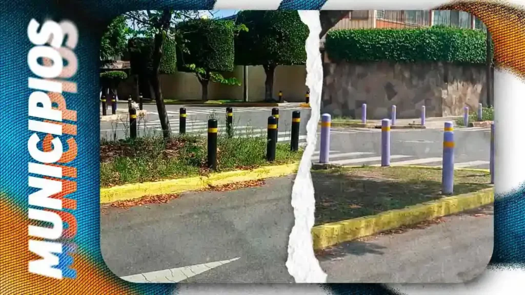 Secretaría de Movilidad descarta proyecto para pintar de color morado bolardos de Puebla capital