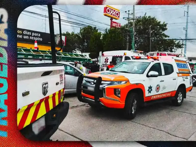 Trabajador resultó lesionado al recibir una descarga eléctrica en San Pablo Xochimehuacan