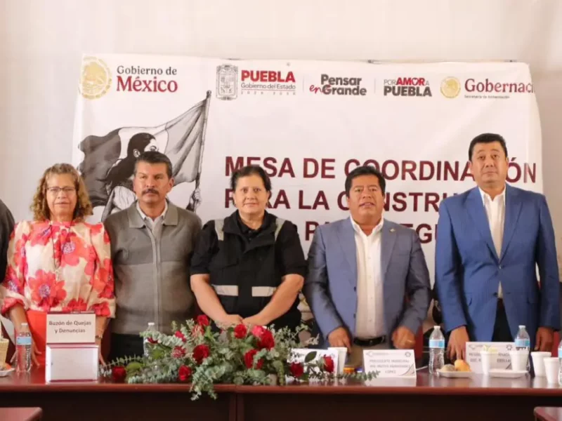 Tecamachalco fortalece la seguridad con Mesa de Coordinación para la Paz