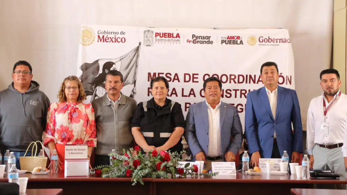 Tecamachalco fortalece la seguridad con Mesa de Coordinación para la Paz