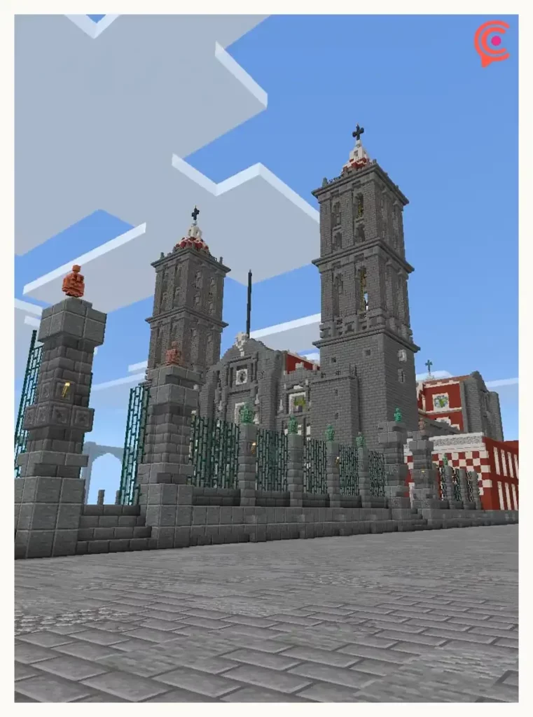 Recrean monumentos antiguos y edificios modernos de Puebla en Minecraft