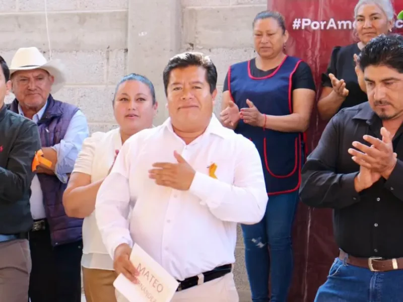 Inicia adoquinamiento en calle 5 Sur de San Antonio Tecolco