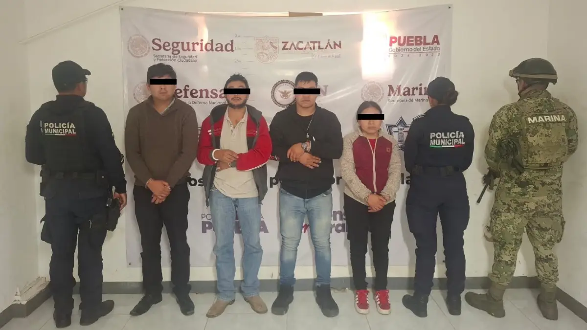 Policía de Zacatlán y FGE desmantelan banda de robo a casa-habitación