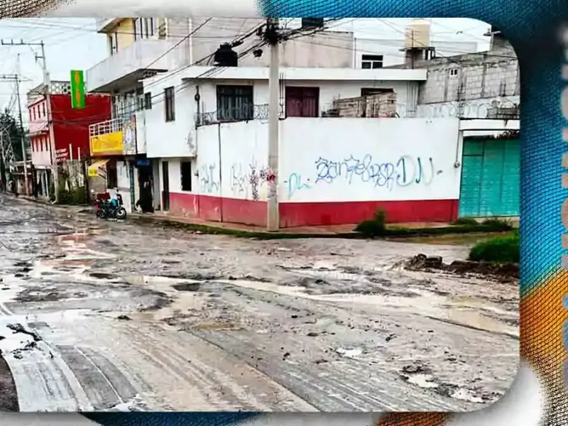 Lluvias agravan el deterioro del Camino Viejo a Balcones; Ayuntamiento de Puebla anuncia rehabilitación