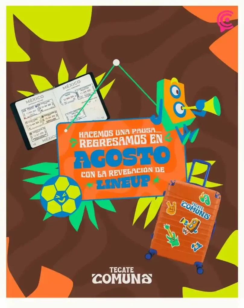 Tecate Comuna 2026 aplaza el anuncio de su cartelera artística; será revelada en agosto
