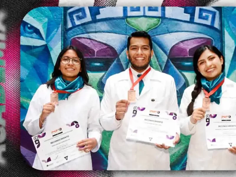 Alumnos de Medicina de la BUAP ganan medallas de bronce en Infomatrix 2026