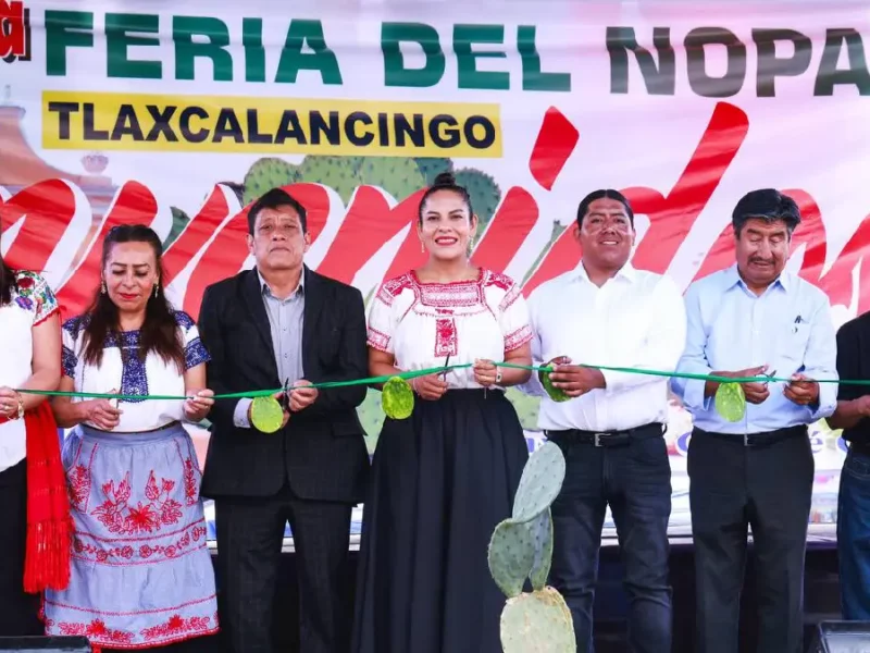 Celebra Lupita Cuautle la tradición y el orgullo de Tlaxcalancingo en la Feria del Nopal 2026
