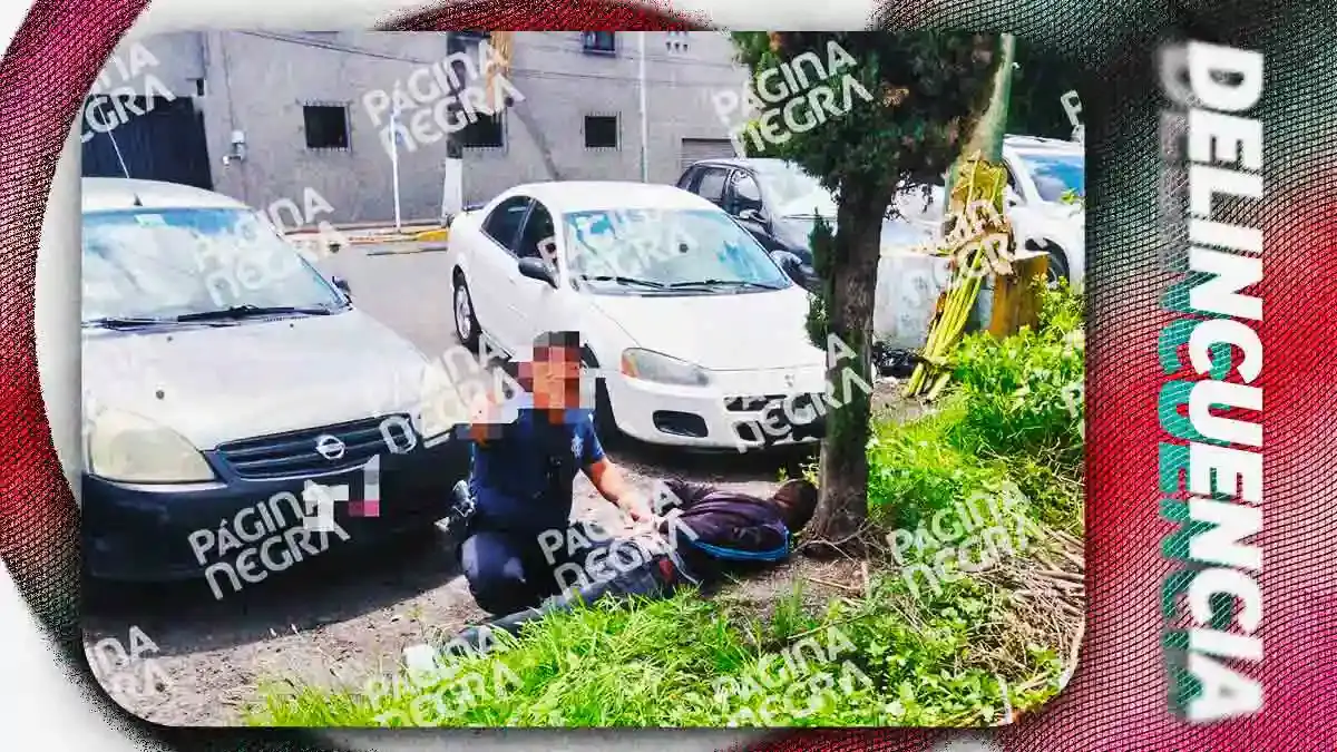 Persecución en San Andrés Cholula termina con detención de delincuente; policías frustran asalto a cuentahabiente