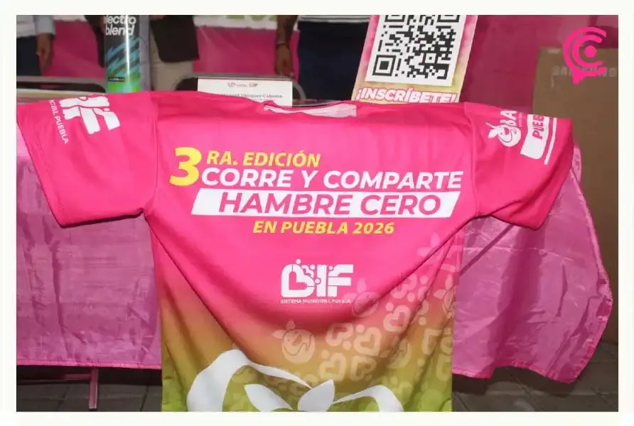 Presentan medalla y playera oficial de la tercera edición de la carrera “Corre y Comparte, hambre cero”