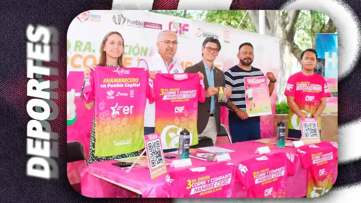 Presentan medalla y playera oficial de la tercera edición de la carrera “Corre y Comparte, hambre cero”