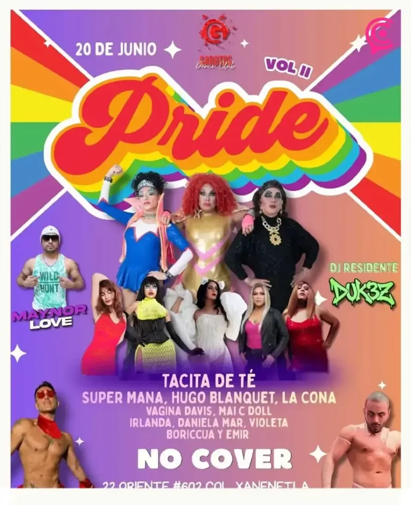 Show drag "Tacita de Té" llega gratis a Puebla con La Supermana y La Coña