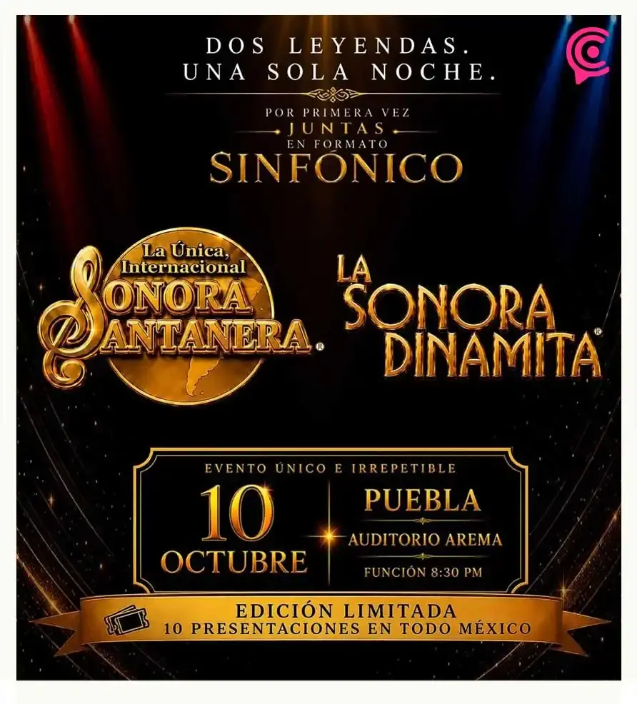 La Sonora Santanera y La Sonora Dinamita presentan por única ocasión show sinfónico en Puebla
