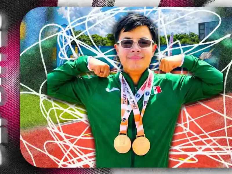 Kevin Palomares hace historia con doble oro en mundial para atletas con síndrome de Down