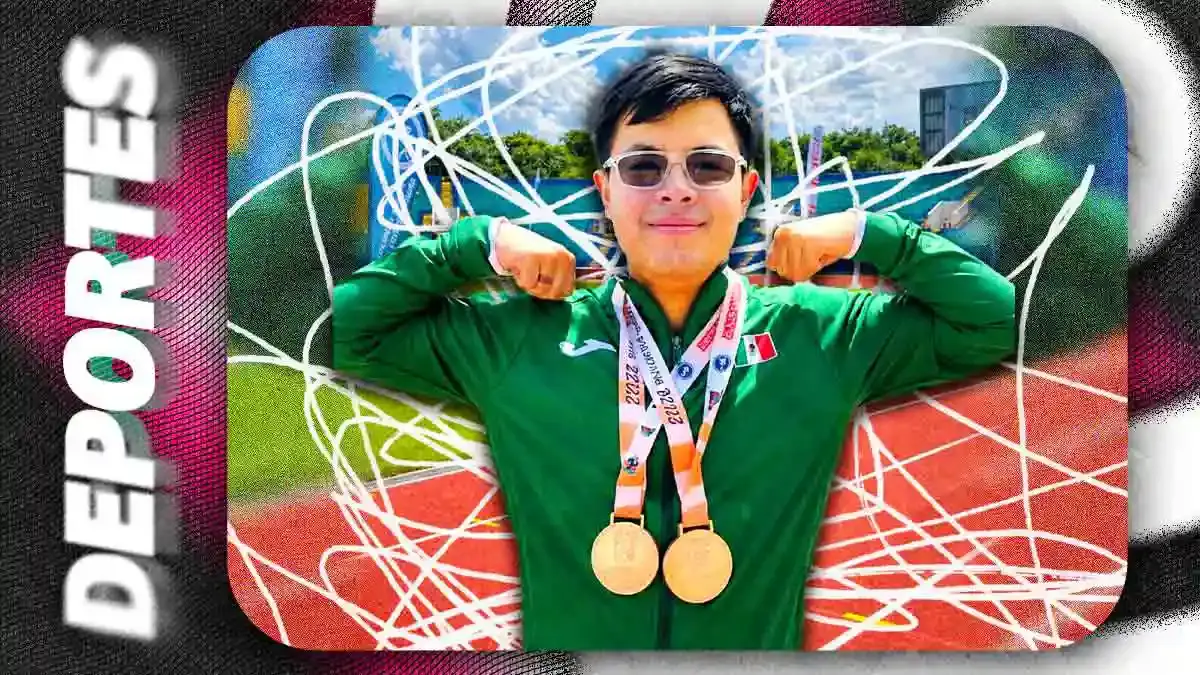Kevin Palomares hace historia con doble oro en mundial para atletas con síndrome de Down