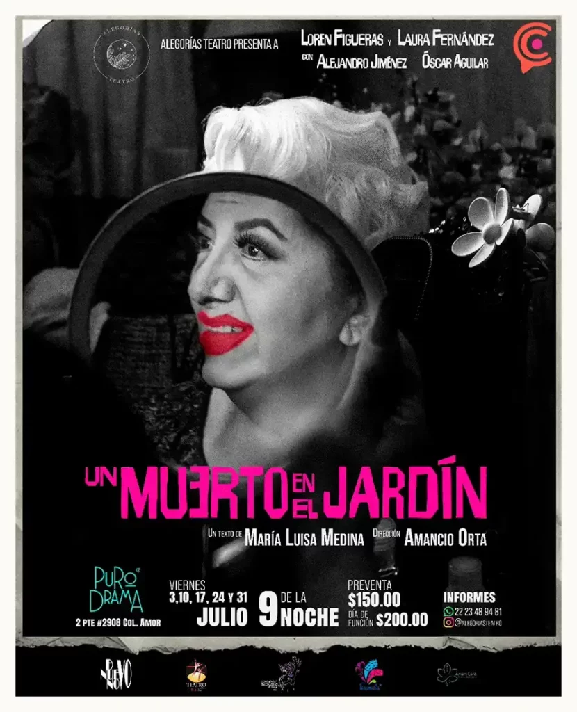 “Un muerto en el jardín” llega a Puebla con thriller psicológico y humor negro