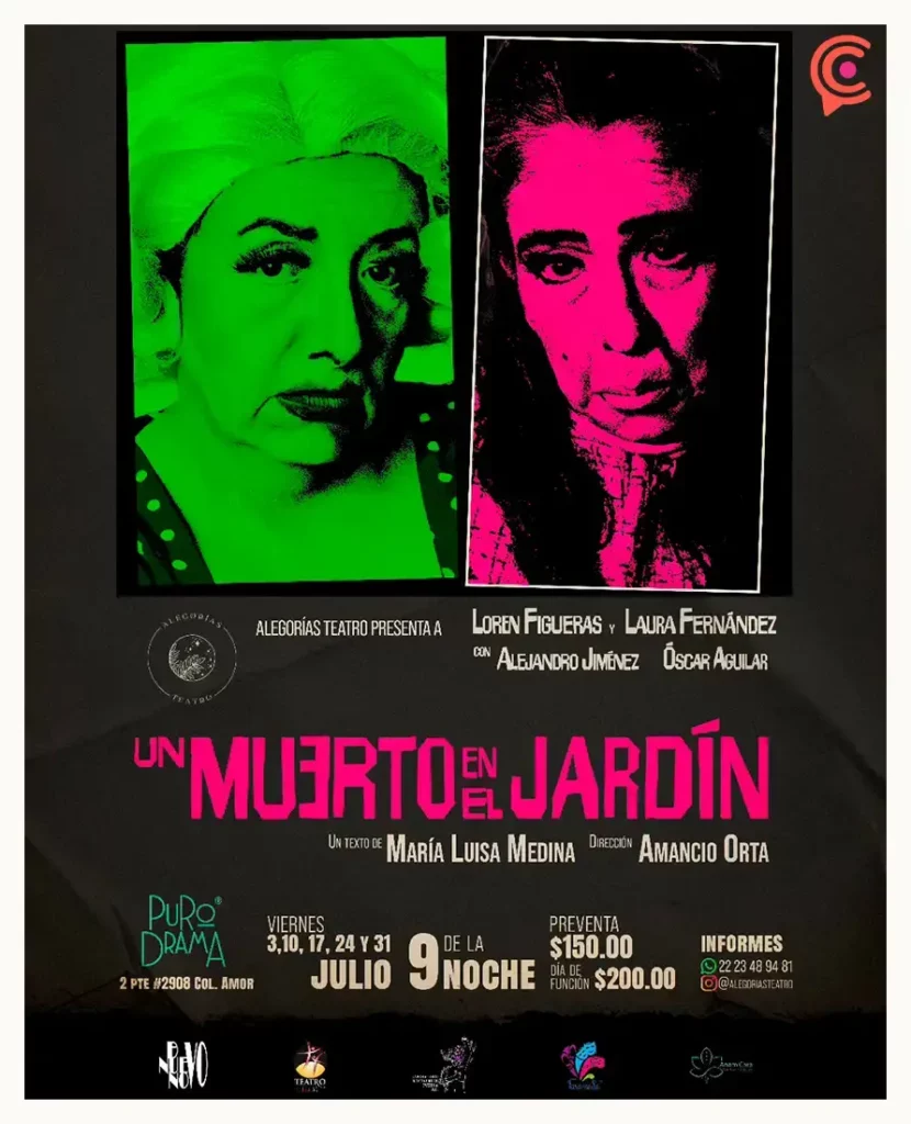 “Un muerto en el jardín” llega a Puebla con thriller psicológico y humor negro