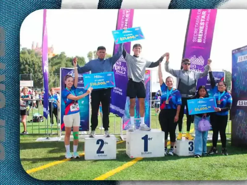 San Andrés Cholula festejó el Medio Maratón del Día del Padre con 5 mil participantes