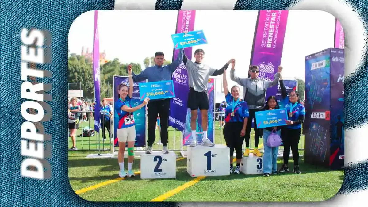 San Andrés Cholula festejó el Medio Maratón del Día del Padre con 5 mil participantes