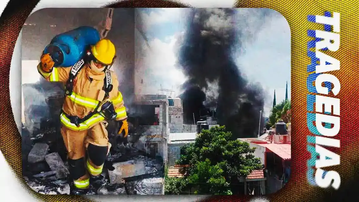 Explosión por fuga de gas deja tres heridos graves en Geovillas del Sur, Puebla