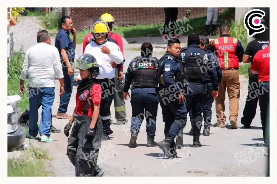 Explosión por fuga de gas deja tres heridos graves en Geovillas del Sur, Puebla