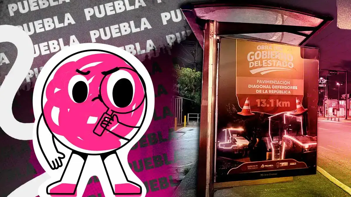 Vandalizan paraderos del Paseo de Campeones en la Calzada Zaragoza previo a inauguración en Puebla