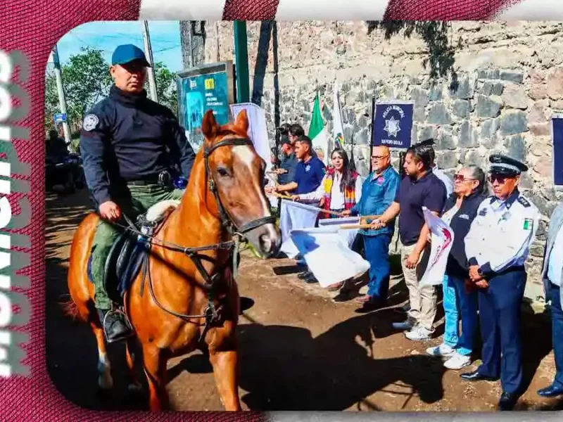 Tonantzin Fernández blinda el Cerro Zapotecas de San Pedro Cholula con policía montada y cuatrimotos