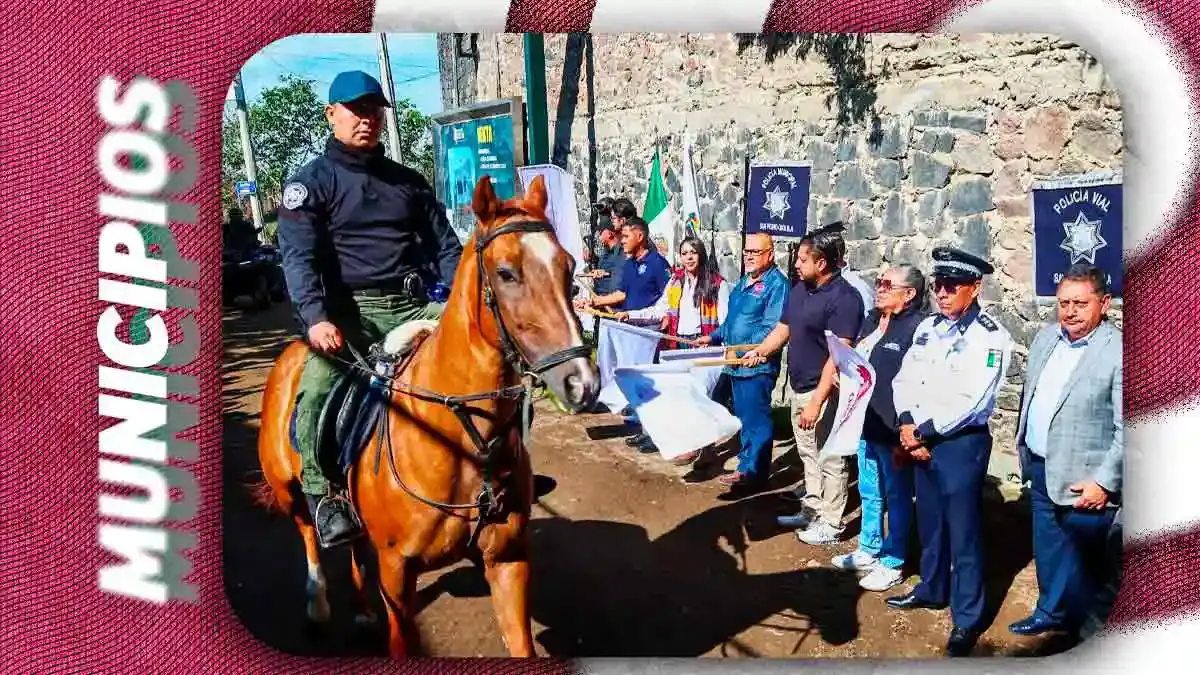 Tonantzin Fernández blinda el Cerro Zapotecas de San Pedro Cholula con policía montada y cuatrimotos