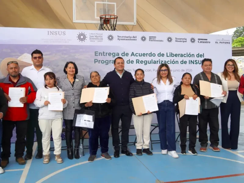 Gobierno de Texmelucan e INSUS fortalecen la certeza jurídica de las familias con firma de convenio