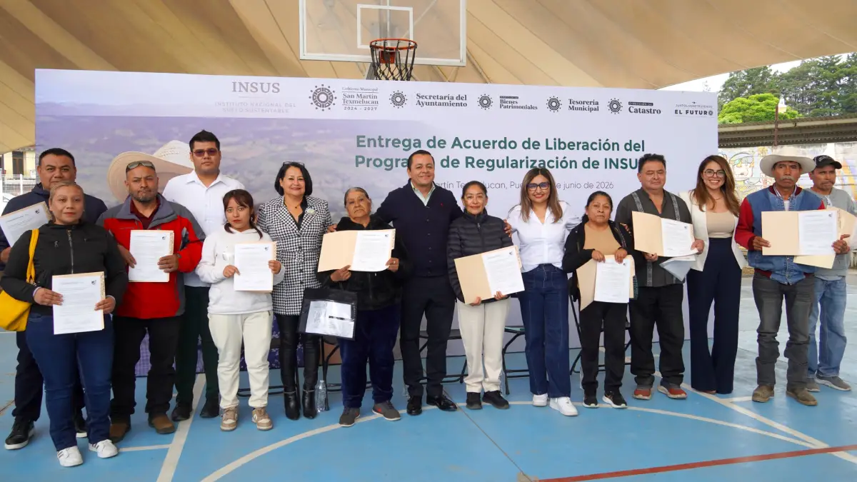 Gobierno de Texmelucan e INSUS fortalecen la certeza jurídica de las familias con firma de convenio
