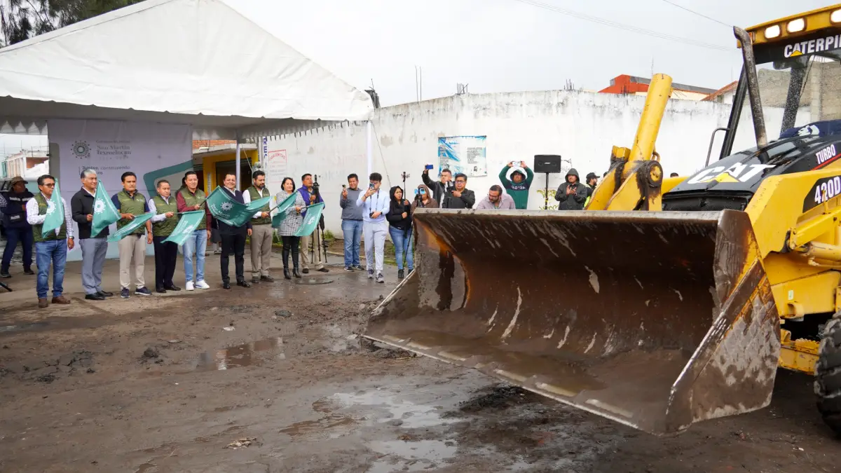 Con una inversión de ocho mdp, Gobierno de Texmelucan inicia pavimentación de la calle Cofre de Perote en la ciudad