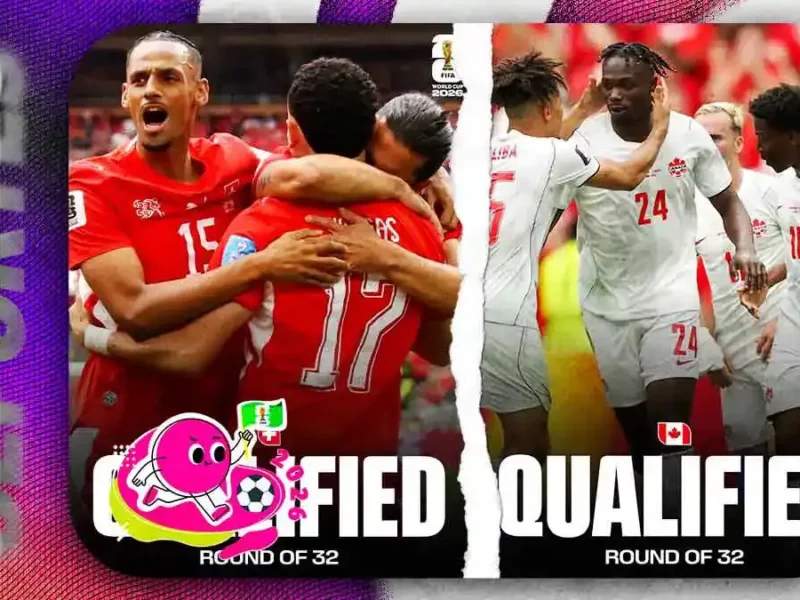 Suiza y Canadá avanzan a dieciseisavos del Mundial 2026; Bosnia espera como tercero