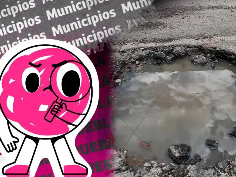 Vecinos denuncian aparición de baches en Camino Nacional de la Junta Auxiliar Ignacio Romero Vargas