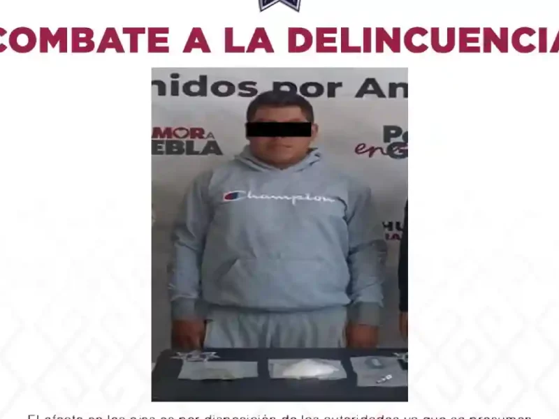 Policía Municipal detiene a narcomenudista con metanfetamina y marihuana en la colonia Vista Hermosa
