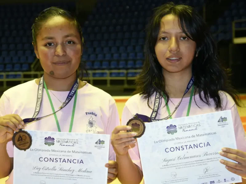 Gana BUAP bronce en Quinto Concurso Nacional Femenil de la Olimpiada Mexicana de Matemáticas