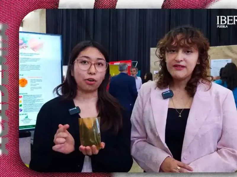 Alumnas Ibero Puebla desarrollan biomaterial inteligente con materiales biodegradables para detectar alimentos en mal estado