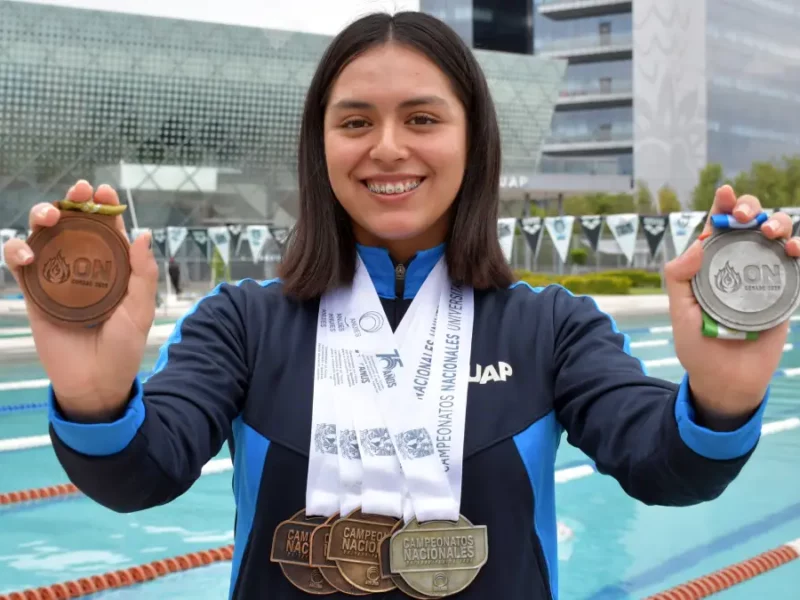 Destaca estudiante BUAP en competencias nacionales de natación