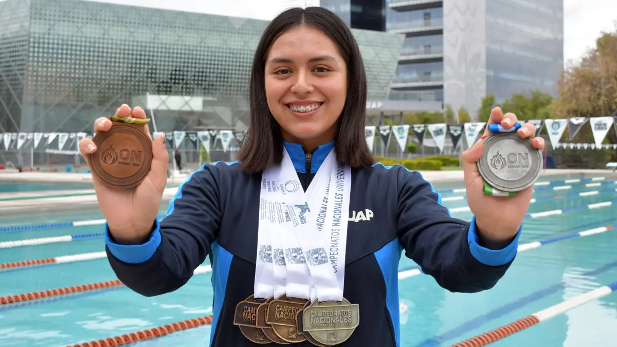 Destaca estudiante BUAP en competencias nacionales de natación