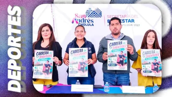 Presentan la carrera “Corre por las Juventudes 2026” en San Andrés Cholula