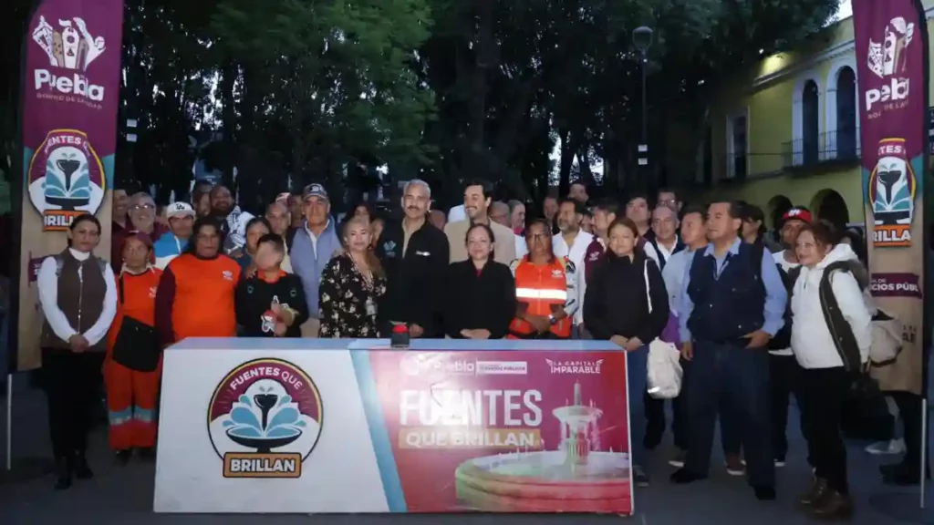 Inaugura Gobierno de Pepe Chedraui mantenimiento integral de la Fuente Álvaro Obregón